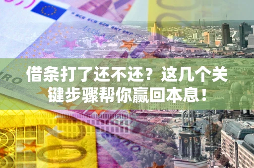 济南借条打了还不还？这几个关键步骤帮你赢回本息！