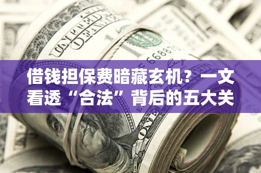 济南借钱担保费暗藏玄机？一文看透“合法”背后的五大关键陷阱