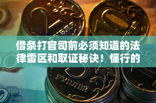 济南借条打官司前必须知道的法律雷区和取证秘诀！懂行的人已经留好这些证据