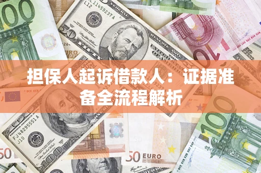 济南担保人起诉借款人：证据准备全流程解析